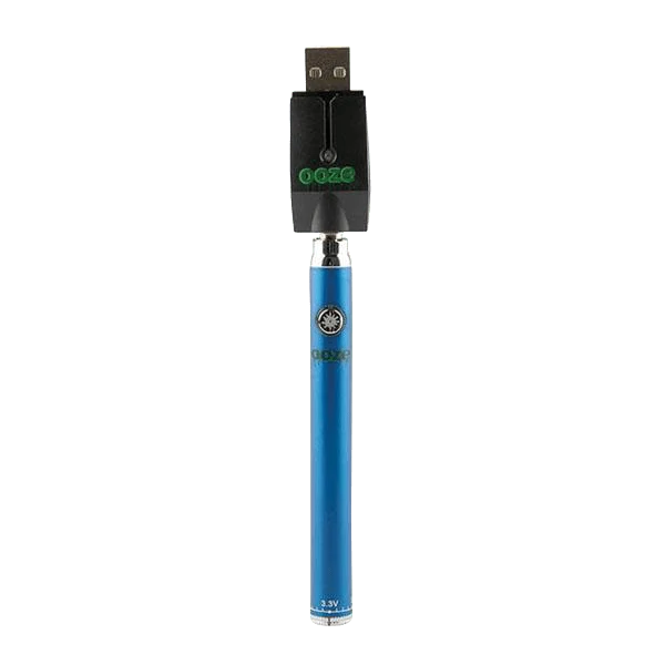 Ooze Slim Twist Battery w Charger - 4" / 320mAh / Blue