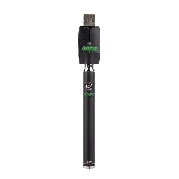 Ooze Slim Twist Battery w Charger - 4" / 320mAh / Black