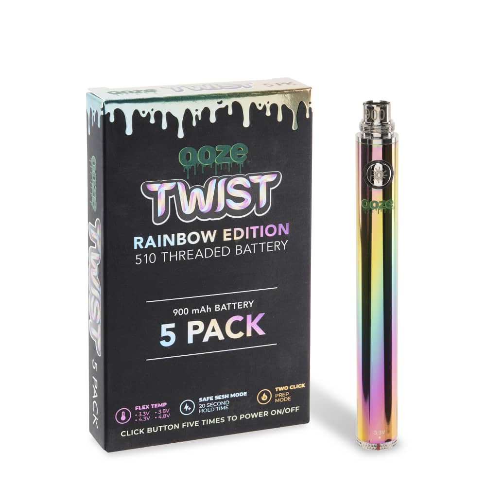 Ooze Twist 900mAh Battery - 5 Pack
