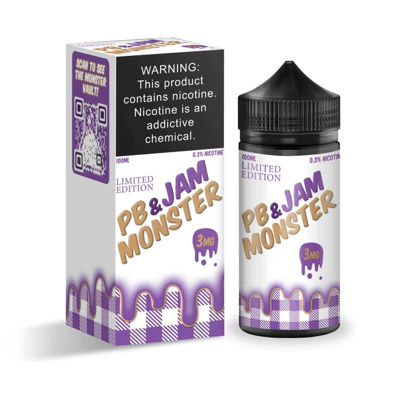Grape E-Juice by PB & Jam Monster E-Liquid 100ML