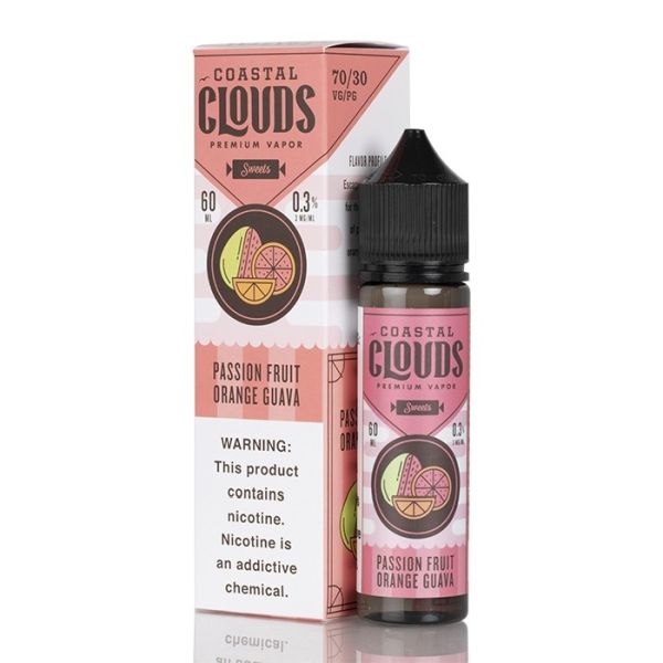 Passion Fruit Orange Guava E-liquid by Coastal Clouds - (60mL)