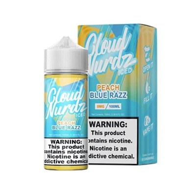Peach Blue Razz ICED by Cloud Nurdz E-Liquid 100ml