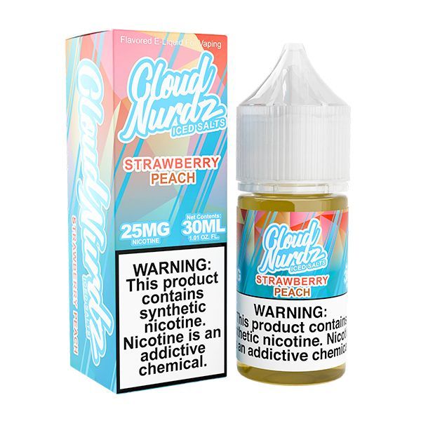 Cloud Nurdz Salts Strawberry Peach Iced 30ml