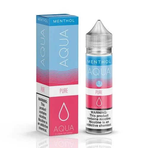 aqua menthol pure 60ml vape juice