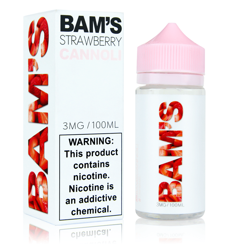bams strawberry cannoli 100ml vape juice