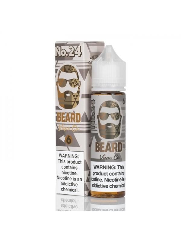 beard vape co no 24 salted caramel malt 60ml vape juice