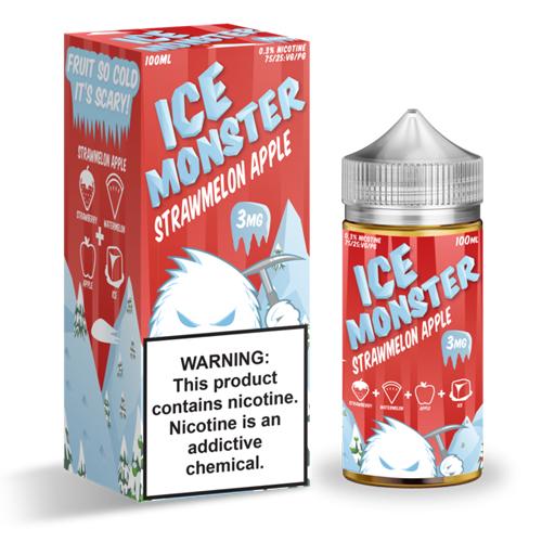 ice monster strawmelon apple 100ml vape juice
