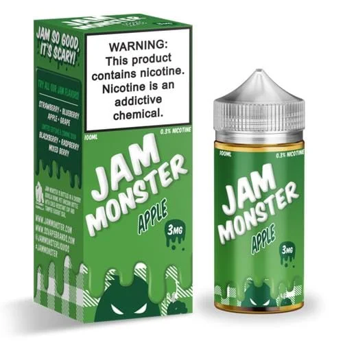 jam monster apple 100ml vape juice