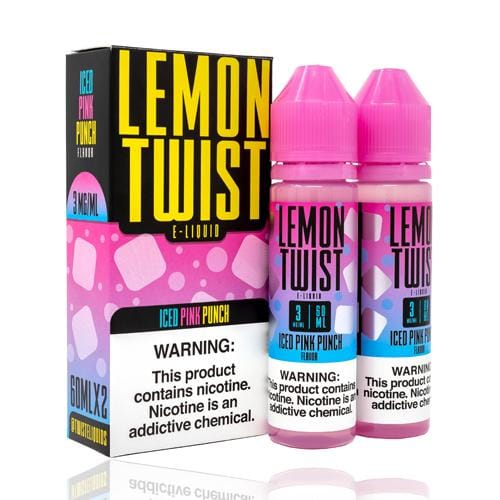 lemon twist iced pink punch lemonade 120ml vape juice