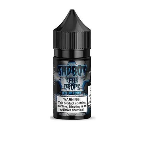 sadboy tear drops blue jam cookie 30ml nic salt vape juice