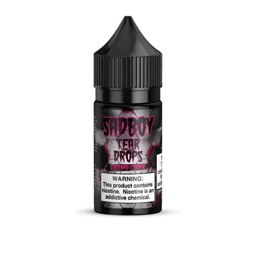 sadboy tear drops custard cookie 30ml nic salt vape juice