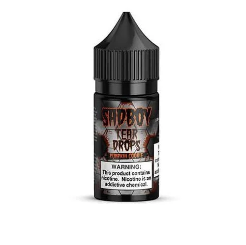 sadboy tear drops pumpkin cookie 30ml nic salt vape juice