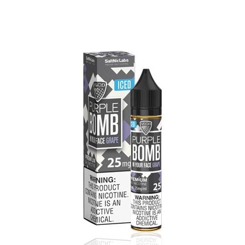 vgod saltnic purple bomb iced 30ml nic salt vape juice