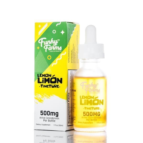 funky farms cbd tincture lemon limon