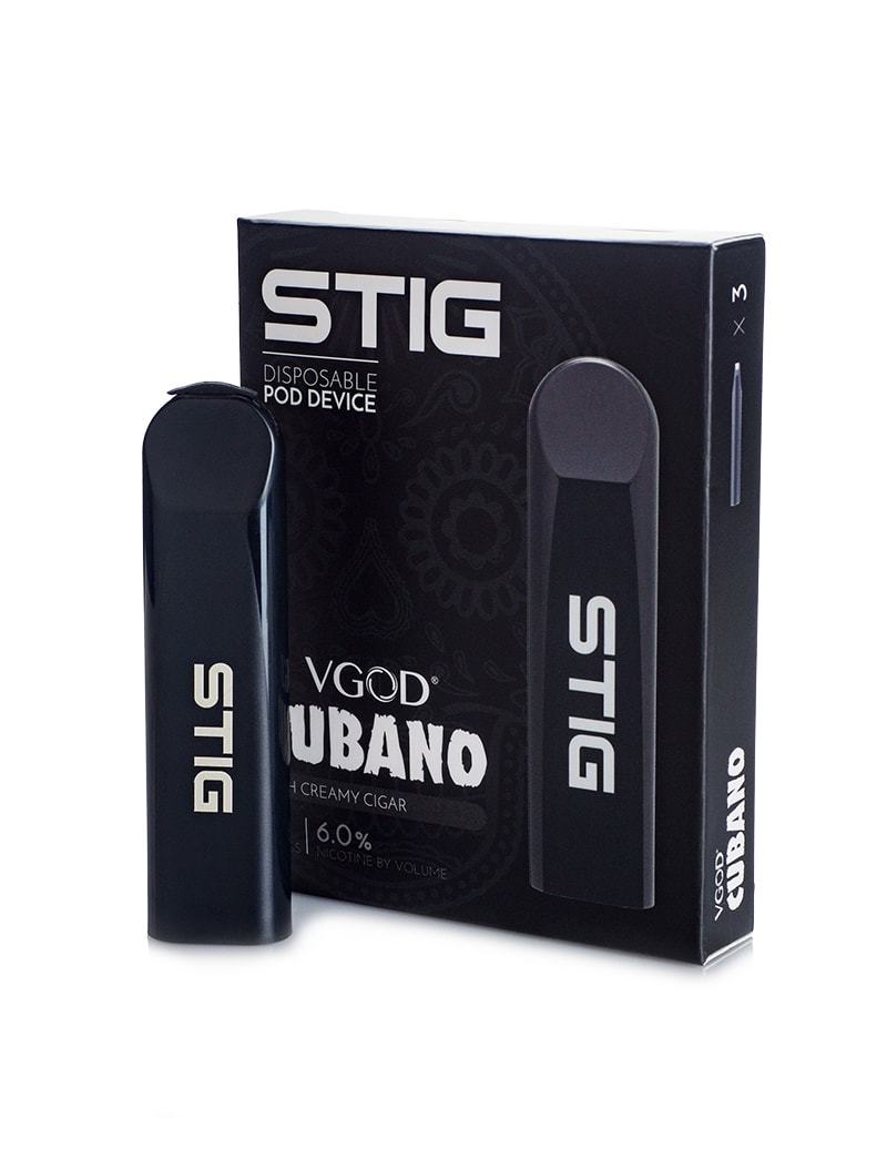 vgod stig cubano disposable pod device 3 pack