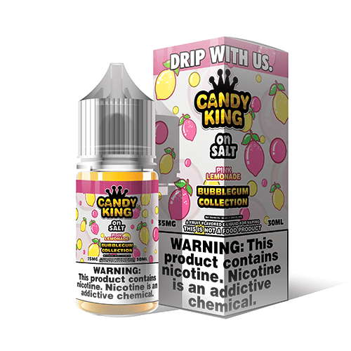 Candy King Bubblegum Salt Pink Lemonade 30ml Nic Salt Vape Juice - Best ...