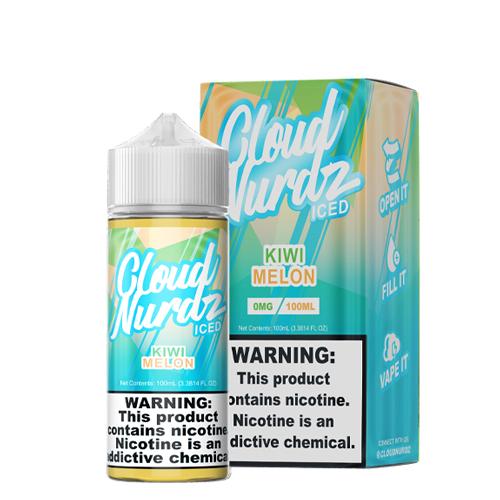 cloud nurdz kiwi melon iced 100ml vape juice