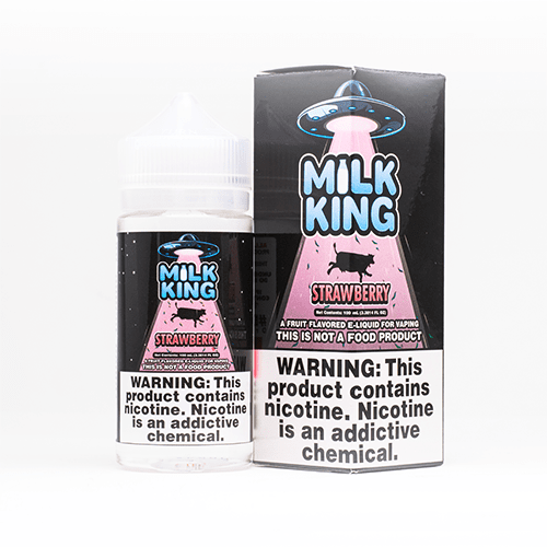 milk king strawberry milk 100ml vape juice