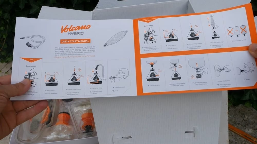 Volcano Hybrid Desktop Vaporizer 1 Volcano Hybrid - Inhalt des Kartons