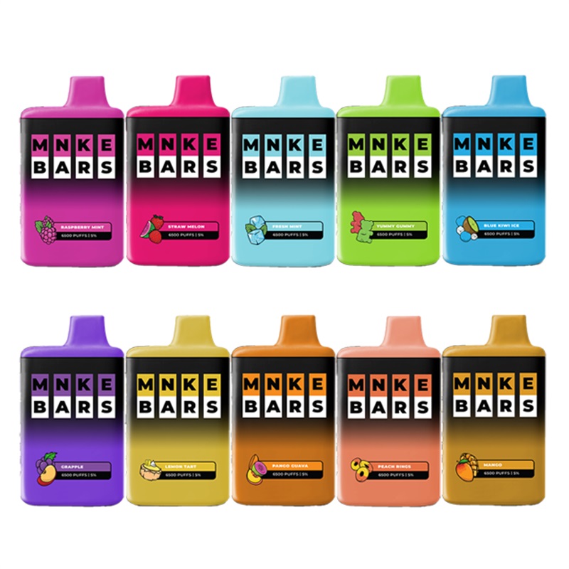 MNKE Bars Disposable Vape (5%, 6500 Puffs)