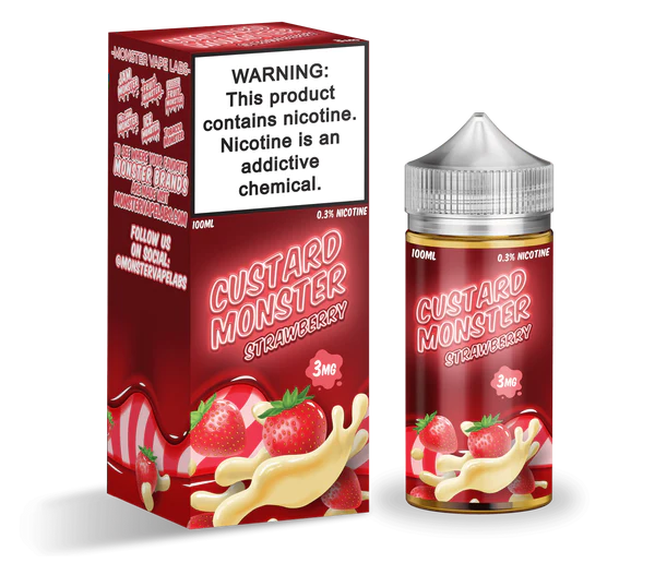 Custard Monster Strawberry Custard 100ml Vape Juice