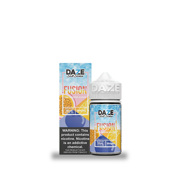 7 Daze Fusion Lemon Passionfruit Blueberry ICED 30ml Nic Salt Vape Juice