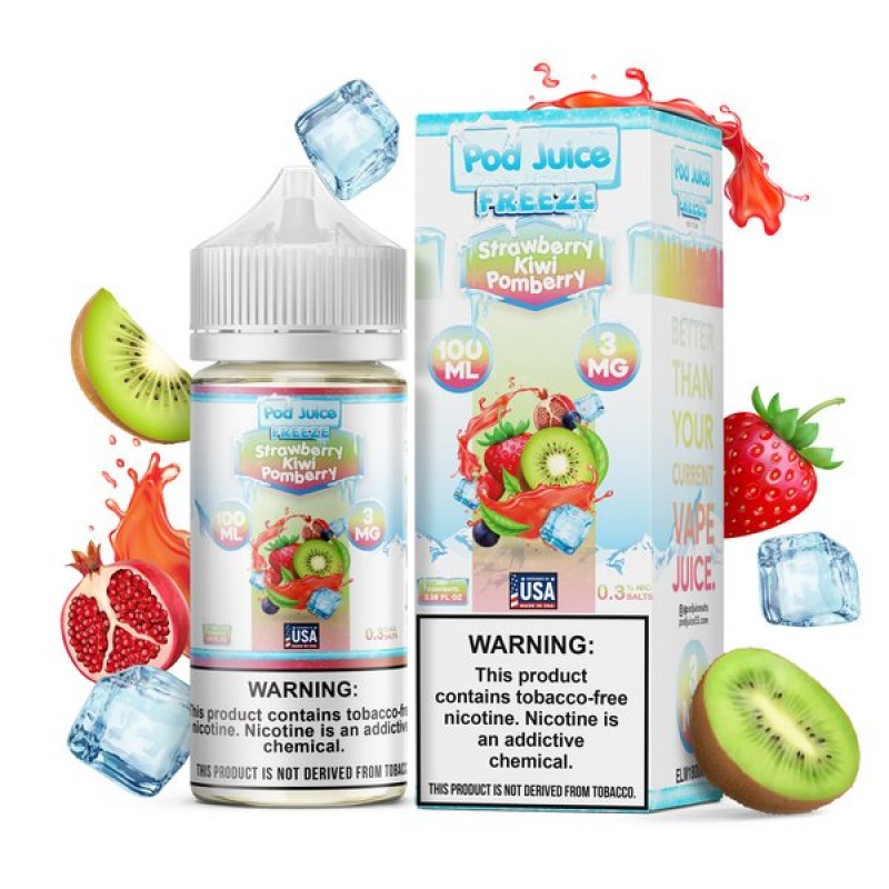 Pod Juice Strawberry Kiwi Freeze 30ml TF Nic Salt Vape Juice