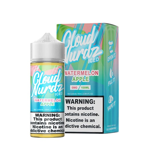Watermelon Apple 30ml Synthetic Nic Salt Vape Juice - Cloud Nurdz