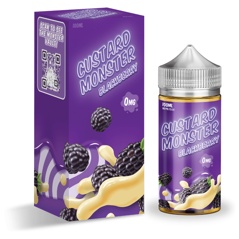 Blackberry Custard 30ml Nic Salt Vape Juice - Custard Monster