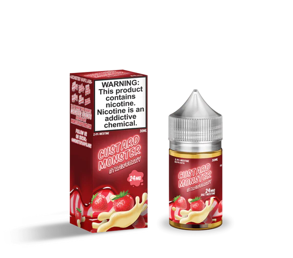 Custard Monster Salts Strawberry Custard 30ml Nic Salt Vape Juice