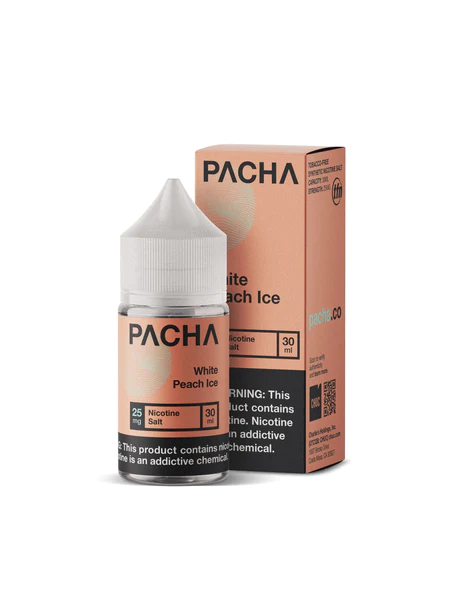 Pacha White Peach Ice 30ml TFN Nic Salt Vape Juice