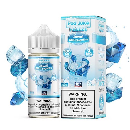 Pod Juice Jewel Mint TF 30ml Nic Salt Vape Juice