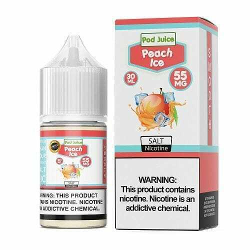 Pod Juice Peach Ice TF 30ml Nic Salt Vape Juice