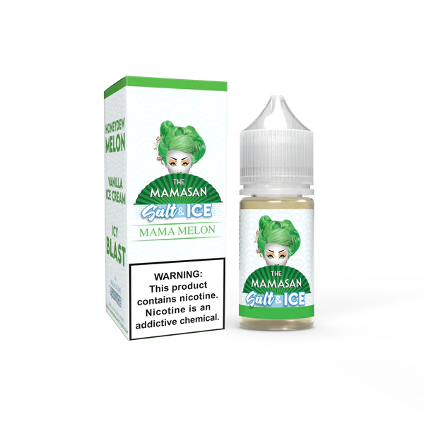 Mama Melon Ice 30ml Nic Salt Vape Juice - Mamasan