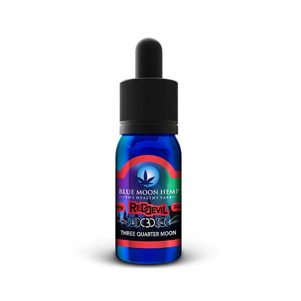 Blue Moon Hemp Red Devil CBD Three Quarter Moon - 300mg - 30ml E-Liquid Vape