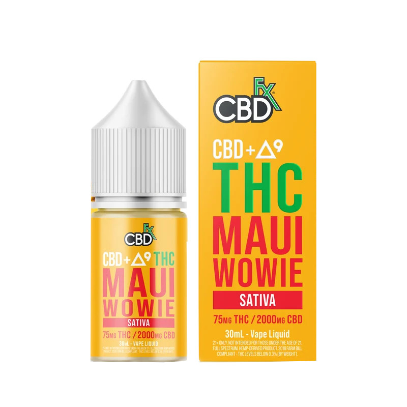 CBD Vape Juice – Maui Wowie CBD + Delta 9 Vape Juice – 75mg/2000mg – By CBDfx