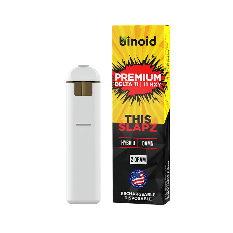 THC Device – Delta 11:11 HXY Disposable Vape Device – This Slapz ( Hybird ) – 2g – By Binoid