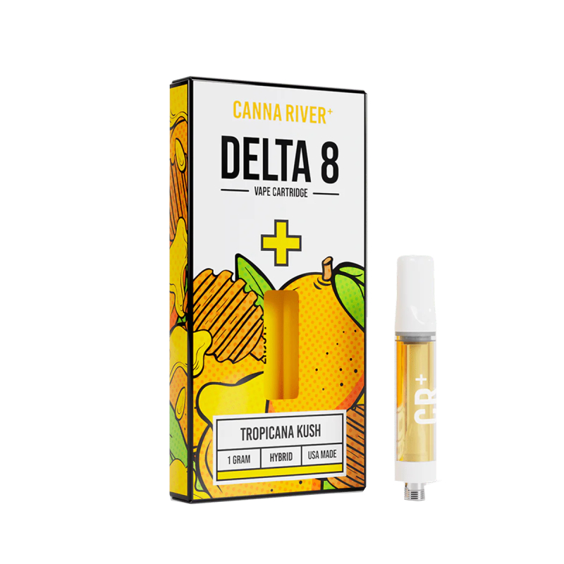 THC Vape – Tropicana Kush D8 Cartridge – 1g – By Canna River