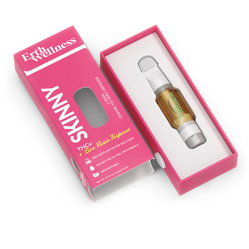 THC Cartridge – THCV Live Resin Disposable Cartridge – Skinny Blend – 2g – By Erth Wellness