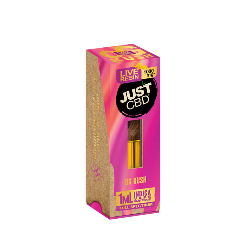 CBD Vape – CBD:CBN:CBG Blend Cartridge – OG Kush Live Resin – 1000mg – By JustCBD