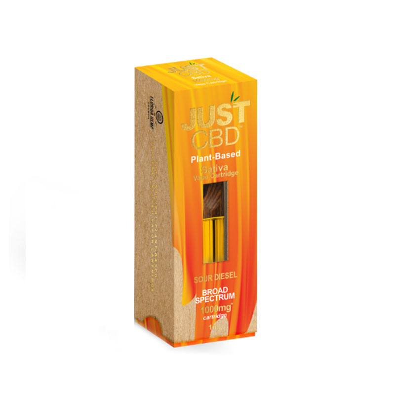 CBD Vape – Cartridge – Sour Diesel – 1000mg – By JustCBD