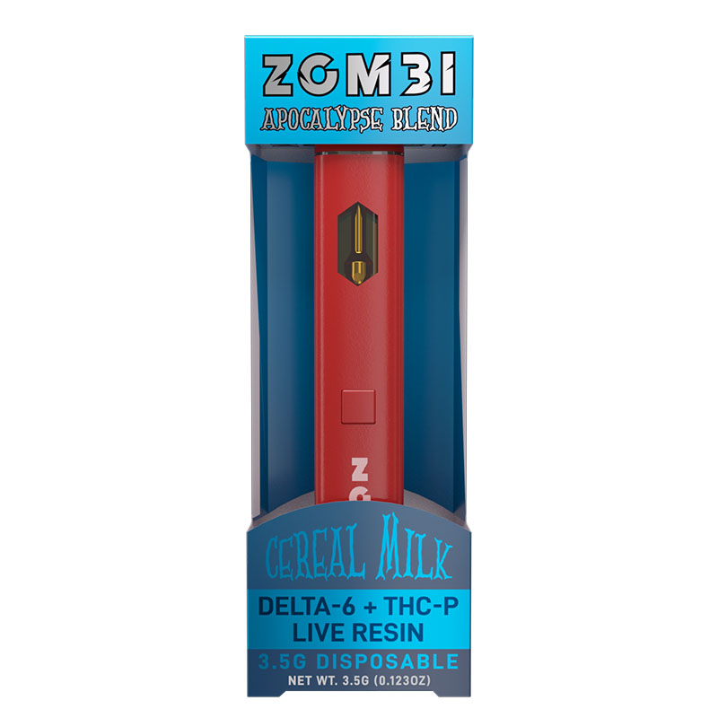 THC Vape Pen – Delta Blend THC P Disposable – Cereal Milk – 3.5g – By Zombi