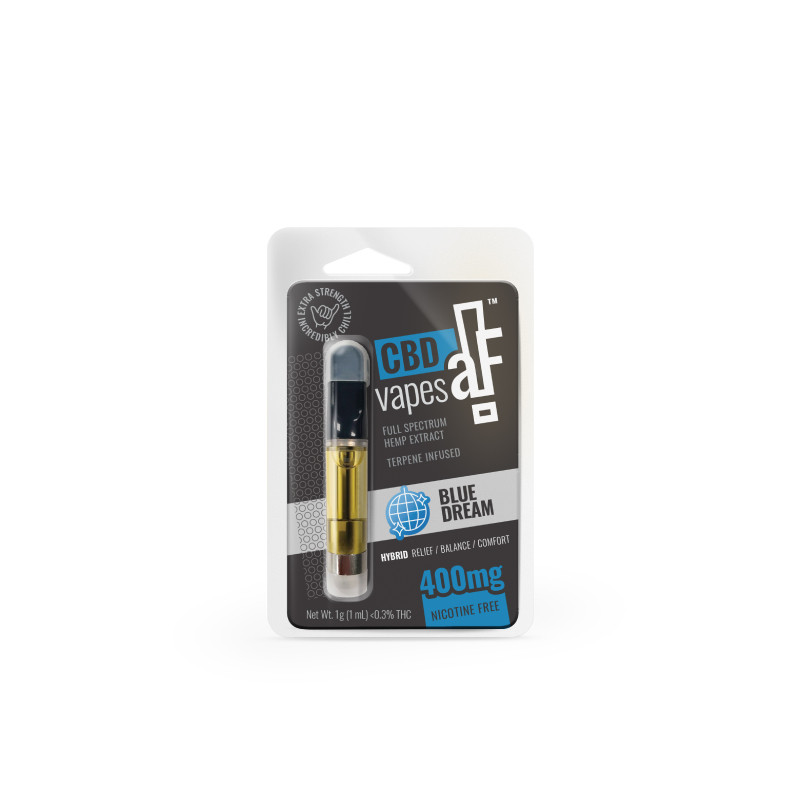 CBDaF! – CBD Vape – Full Spectrum Cartridge – Blue Dream – 1g – 400mg