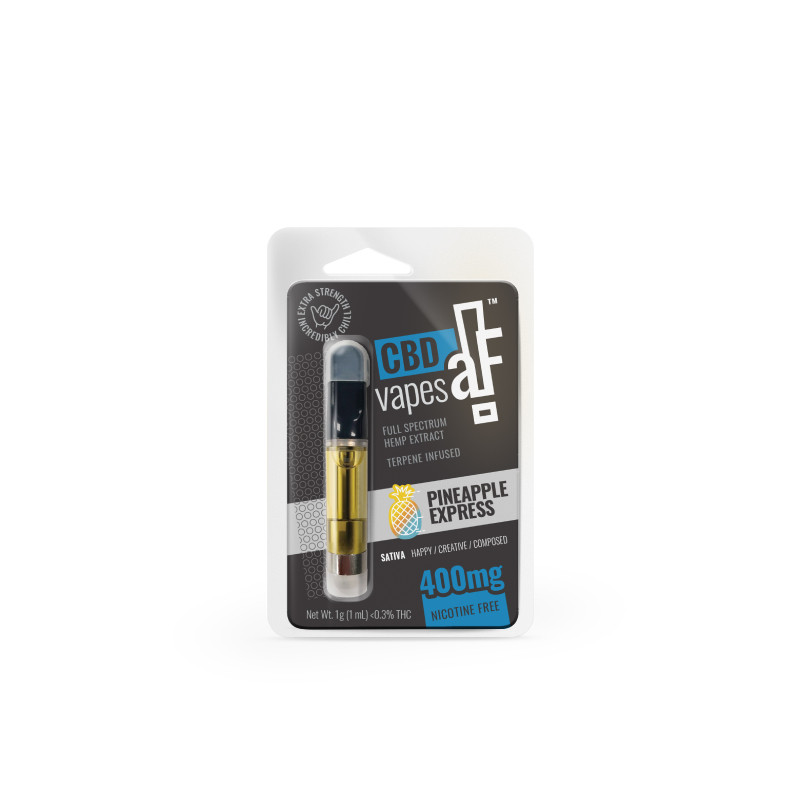 CBDaF! – CBD Vape – Full Spectrum Cartridge – Pineapple Express – 1g – 400mg