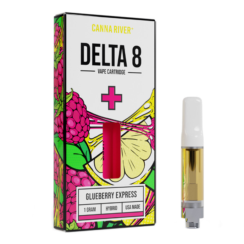 Canna River – Delta 8 Vape – Cartridge – Glueberry Express – 1g