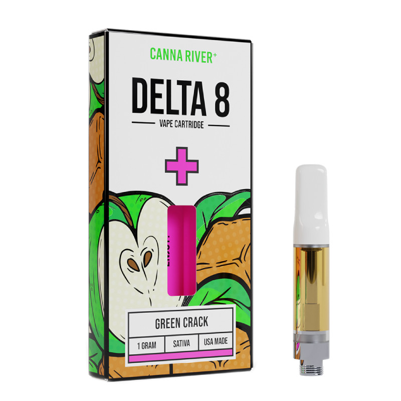 Canna River – Delta 8 Vape – Cartridge – Green Crack – 1g