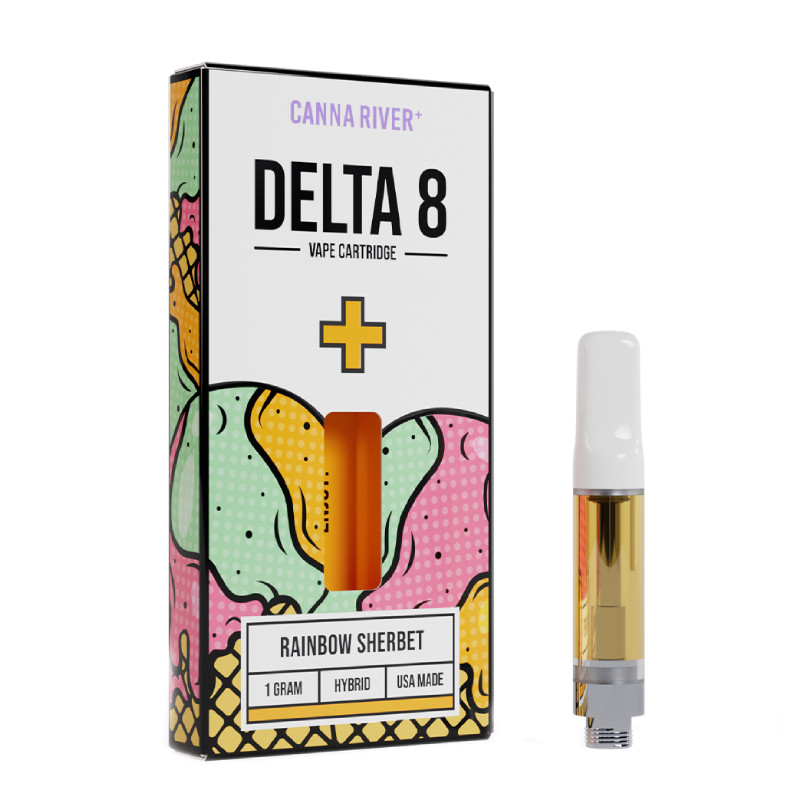 Canna River – Delta 8 Vape – Cartridge – Rainbow Sherbet – 1g