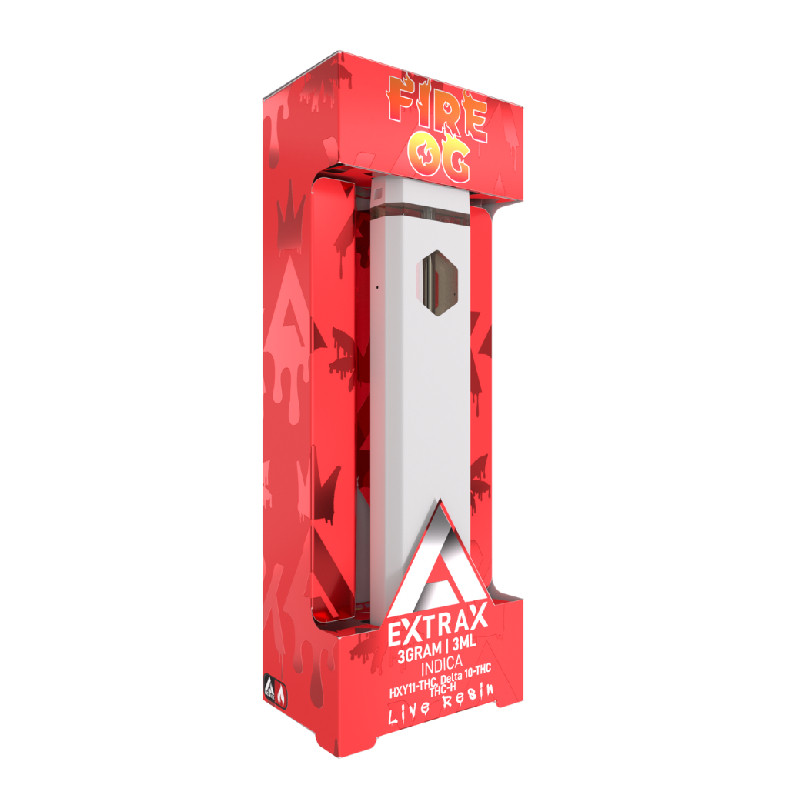 Delta Extrax – Delta 11 Vape – Live Resin Disposable Pen – Fire OG – 3g