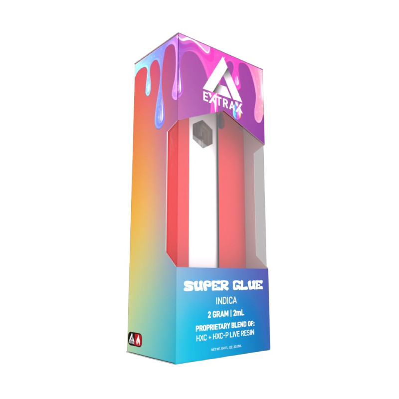Delta Extrax – HXC Vape – HXC:HXCP Live Resin Disposable Pen – Super Glue – 2g