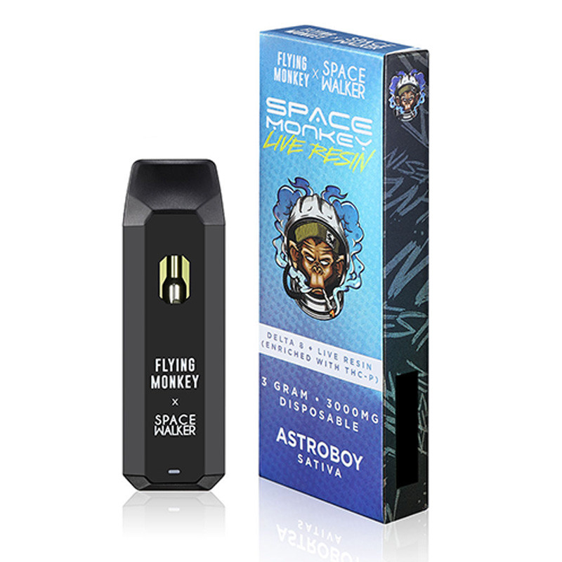 THC Vape Pen – Delta 8 + THCP Live Resin Disposable – Astroboy Sativa – 3g – By Flying Monkey x Space Walker